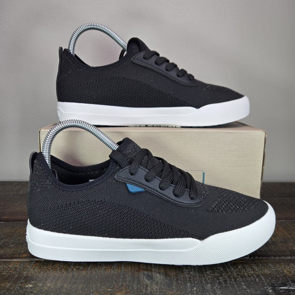 Vessi Weekend 1.5 Sneaker Womens Size 8 Waterproof Shoes Asphalt Black White